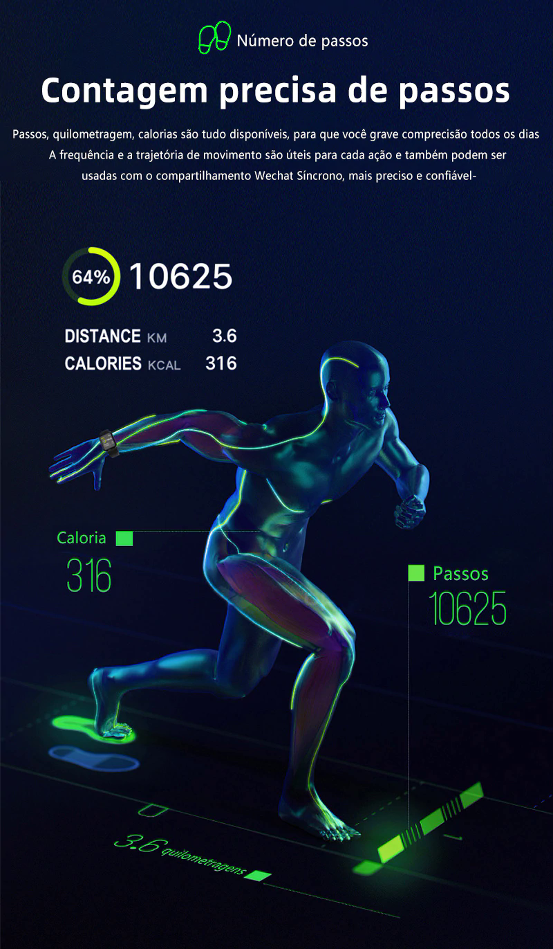 Relógio Inteligente Smartwatch B57 Hero Band 3 - Imagem 8