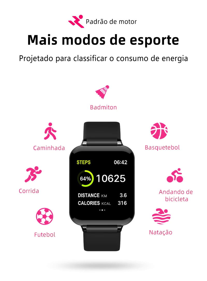 Relógio Inteligente Smartwatch B57 Hero Band 3 - Imagem 10