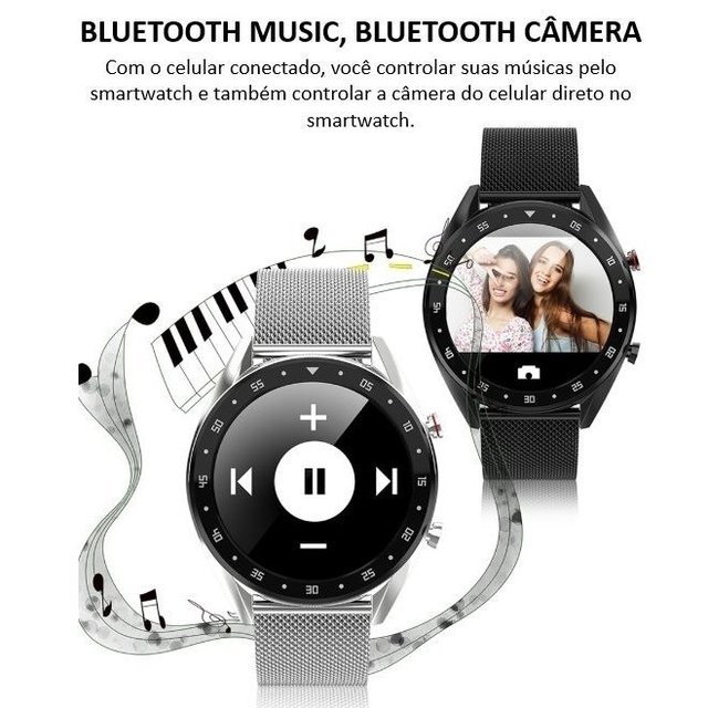 Relógio Inteligente SmartWatch L7 Prova de Água - Imagem 4